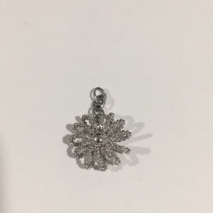 14k White Gold Fancy Charm - image 1